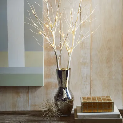 LED Glitter Branches | West Elm