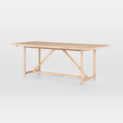Modern Oak Rectangle Dining Table (84") | West Elm