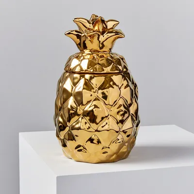Gold Pineapple Candle - Palm Gardens | West Elm
