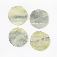 Onyx Marble Coasters (Set of 4) | West Elm