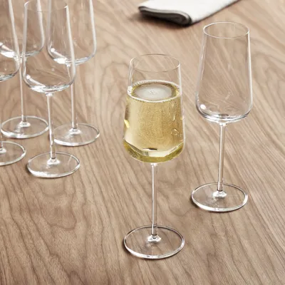 Verbelle Crystal Champagne Glasses (Set of 6) | West Elm
