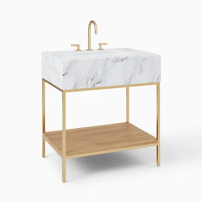 Streamline Marble Single Bathroom Vanity (31.5") | West Elm