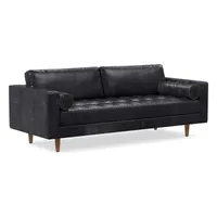 Dennes Leather Sofa (72"–88") | West Elm