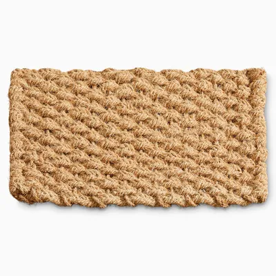 Solid Woven Doormat - Natural | West Elm