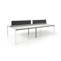 Simii Equals Linear Benching Desk 4-Pack | West Elm
