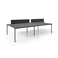 Simii Equals Linear Benching Desk 4-Pack | West Elm