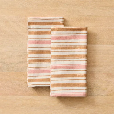 Soil to Studio Ruhi Block-Printed Cotton Napkins (Set of 2) | West Elm