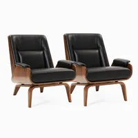Paulo Bent Ply Leather Chair | West Elm