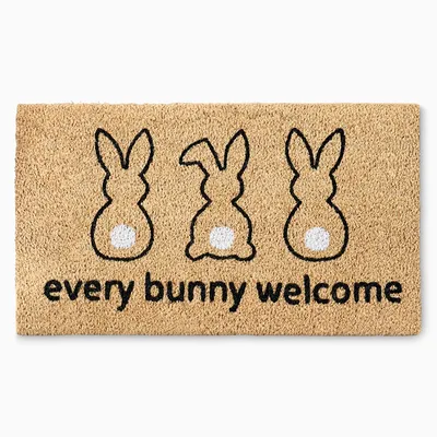 Nickel Designs Doormat - Bunny | West Elm