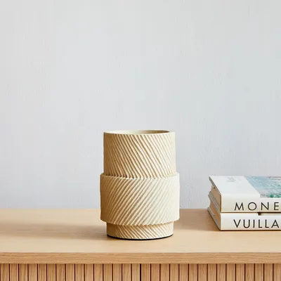 Asher Ceramic Pillar Holders | West Elm