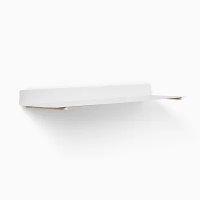 Floating Lines Single Shelves - White | West Elm