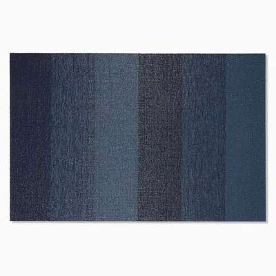 Chilewich Easy-Care Marbled Striped Shag Mat | West Elm
