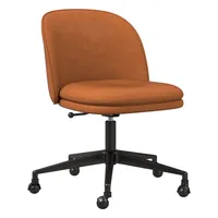Wayne Leather Swivel Office Chair | West Elm