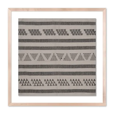 Geometric Rhythm Textile Art 1 Framed Wall Art | West Elm