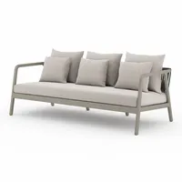 Rope & Wood Outdoor Sofa (81") | West Elm