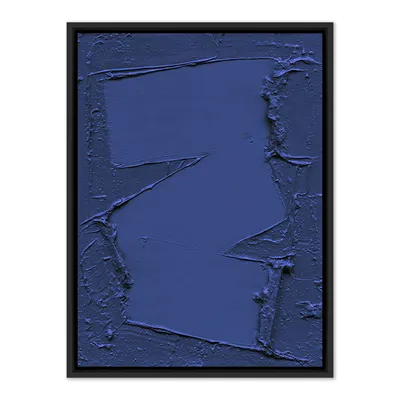 Free Form Deep Blue Framed Wall Art by The Holly Collective | West Elm