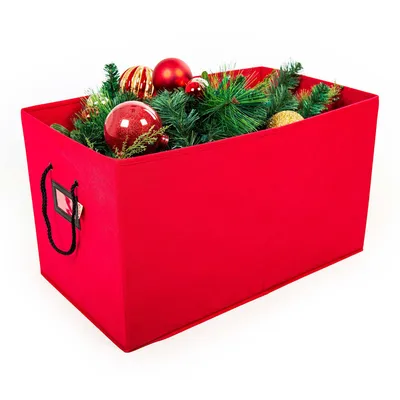 Multi-Use Christmas Decoration Storage Box | West Elm