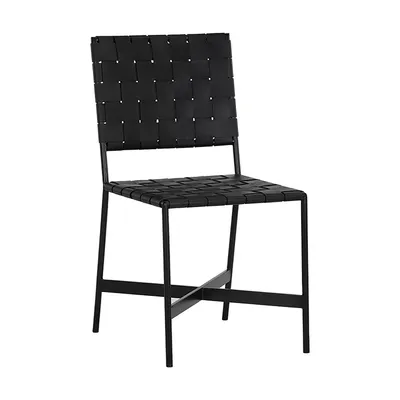 Woven Leather Dining Chair | West Elm
