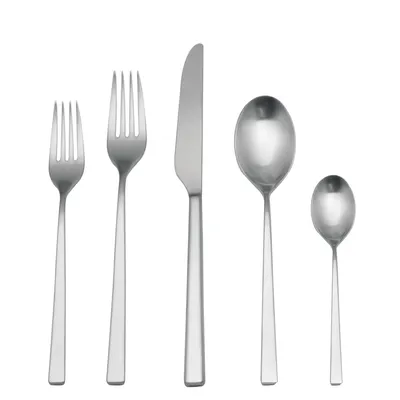 Mepra Atena Frosted Ice Stainless Steel Flatware Sets | West Elm