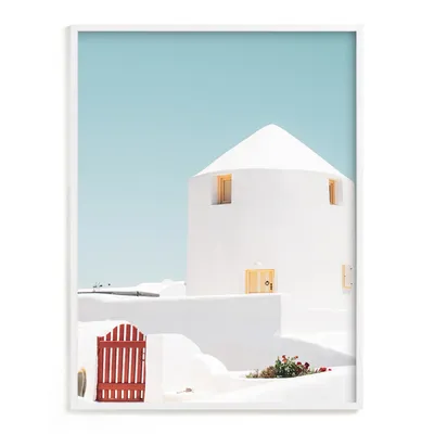 Cycladic House II Framed Wall Art by Minted for West Elm | West Elm