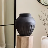Grooved Ceramic Vases | West Elm