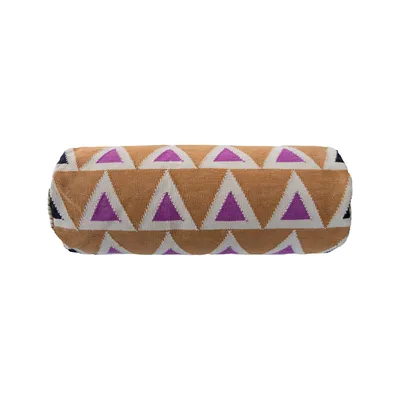 Leah Singh Maya Triangle Bolster Pillow Cover | West Elm