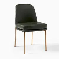Jack Metal Frame Leather Dining Chair | West Elm