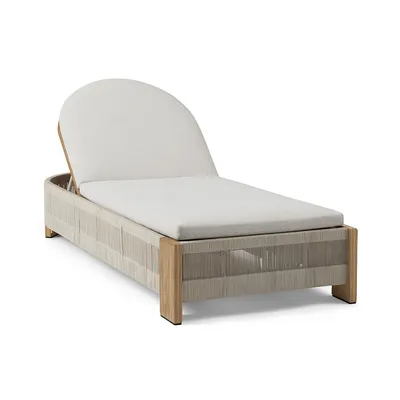Porto Outdoor Chaise Lounger Replacement Cushions | West Elm
