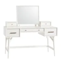Mid-Century Vanity Desk Set (52") | West Elm