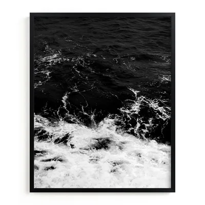 Obsidian Sea Framed Wall Art by Minted for West Elm |