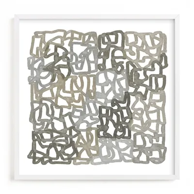 Earthy Abstract Framed Wall Art by Minted for West Elm |