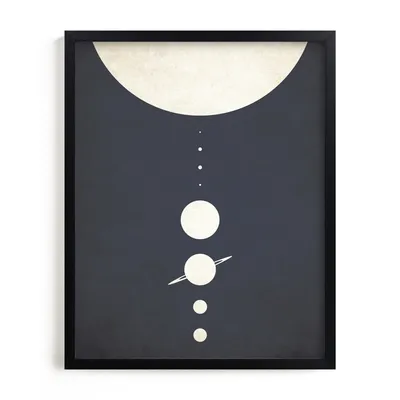 Limited Edition "Planetary Neighbors" Framed Wall Art by Minted for West Elm |