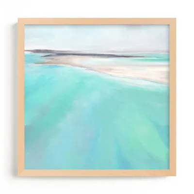 Aqua Waters Framed Wall Art by Minted for West Elm |