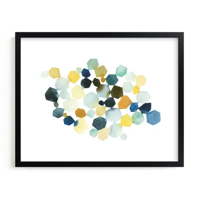 Hexagon Cluster II Framed Wall Art by Minted for West Elm |