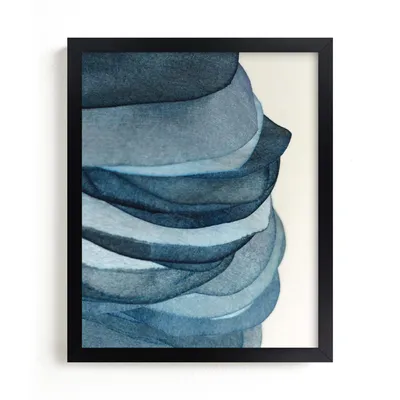 Sky Pebbles Framed Wall Art by Minted for West Elm |