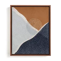 Sunset Over The Mountains Framed Wall Art by Minted for West Elm |