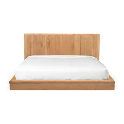 Modern Paneled Wood Bed | West Elm
