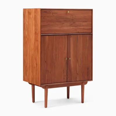 Keira Solid Wood Bar Cabinet (32") | West Elm
