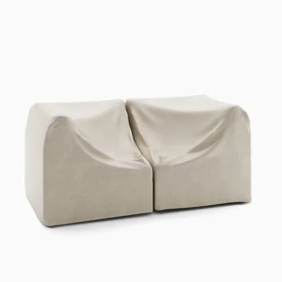 Santa Fe Slatted Outdoor -Piece Modular Sofa Protective Cover | West Elm