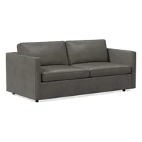 Harris Leather Queen Sleeper Sofa (78") | West Elm