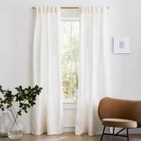 Linear Lattice Jacquard Curtain | West Elm