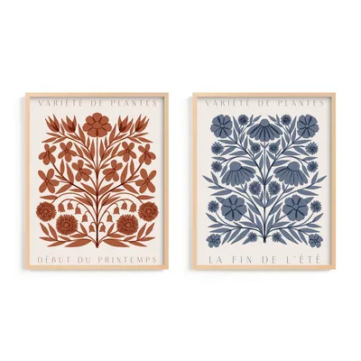 "Les Plantes" Framed Art by Minted for West Elm |