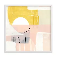 Sunny and Dots Framed Wall Art by Minted for West Elm |