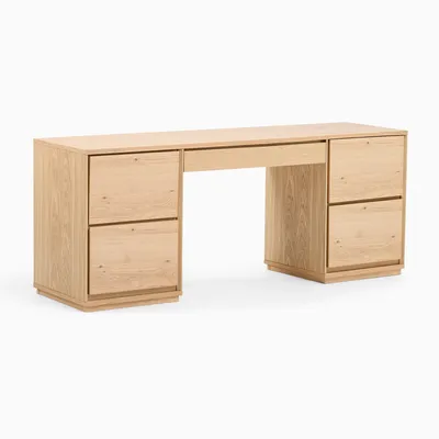 Norre 3-Piece Modular Desk w/ Drawers (75") | West Elm