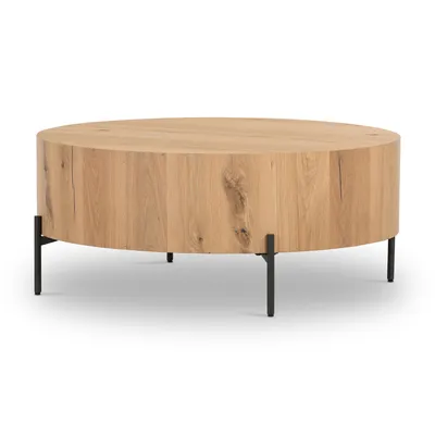 Veda Round Coffee Table | Media & Console Tables | West Elm