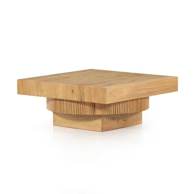 Fluted Base Coffee Table | Media & Console Tables | West Elm