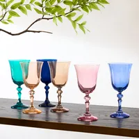 Estelle Colored Glass Regal Goblet (Set of 6) | West Elm