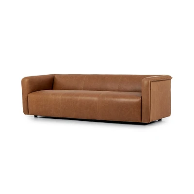 Shaw Leather Sofa (97") | West Elm