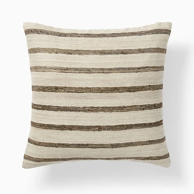 Silk Broad Stripe Pillow Cover | West Elm