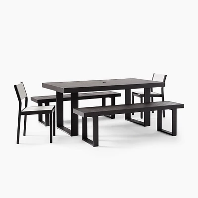 Portside Aluminum Outdoor Dining Table (72